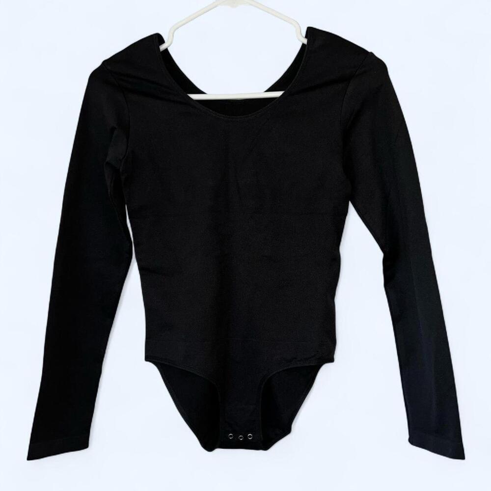 Shapermint Essentials - All Day Every Day Long Sleeve Bodysuit - Size Medium